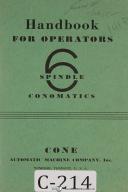 Cone-Conomatic-Cone Conomatic Operators 6 Spindle Automatic Machine Manual-1 1/4\"-3 1/2\"-SA-SC-SJ-SK-01